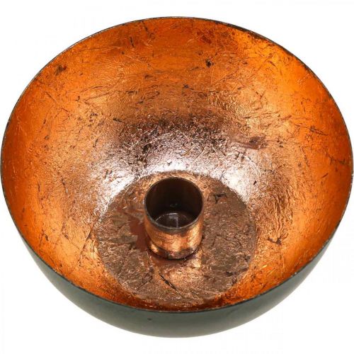položky Svícen černý, bronzový tyčkový Ø13cm V6cm