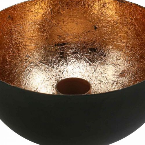 položky Svícen černý, bronzový tyčkový Ø13cm V6cm