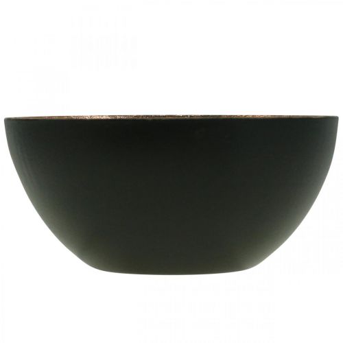 Floristik24 Svícen černý, dekorace na svíčku bronz Ø7,5cm V3,5cm
