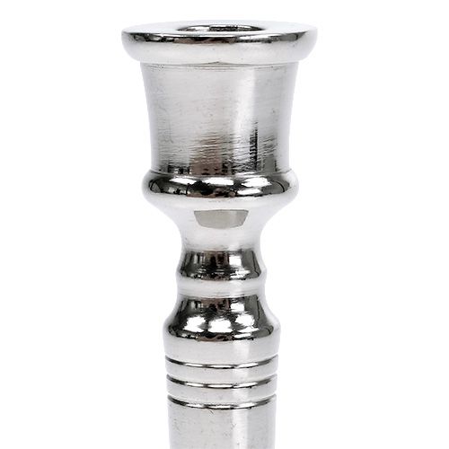 Floristik24 Svícen stříbrný Ø2cm V12cm 1ks