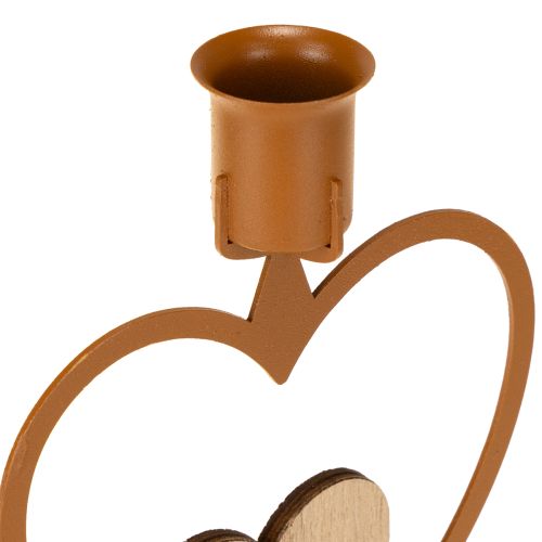 položky Svícnové svíčky hvězda srdce jedlové hnědé H16,5cm sortiment 3ks