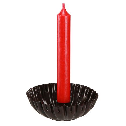 položky Svícen vintage forma na dort tmavě hnědá Ø11,5cm 4ks