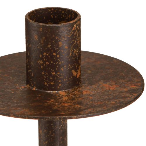 položky Svícen na lahve rezavý vzhled Ø8,5cm H12cm 2ks