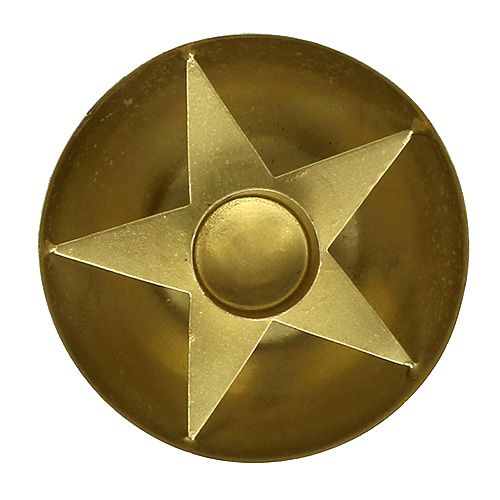 Floristik24 Svícen na kuželové svíčky zlatý Ø8cm V5cm