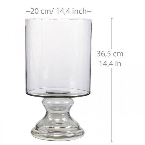 položky Světlo větru sklo svíčka sklo tónované, čiré Ø20cm H36,5cm