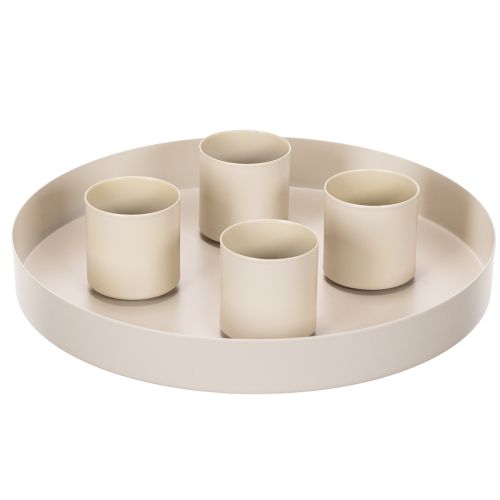 Magnetické svícny pro tlusté kuželové svíčky (4 cm), 4 kusy | Floristik24.cz