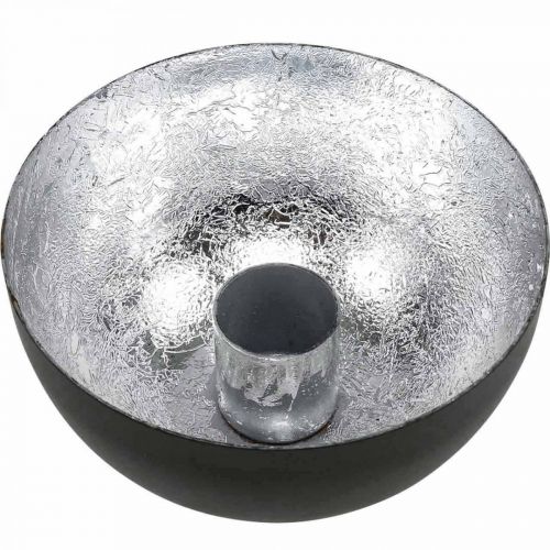položky Svícen Black Silver Tyčinkový svícen Ø10cm V5cm