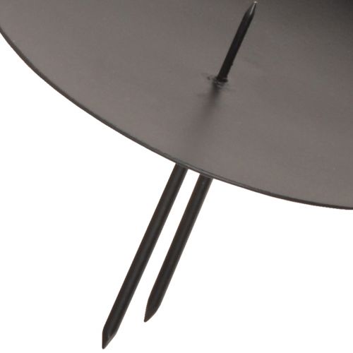 položky Zásuvný svícen kovový černý Ø9cm 4 ks