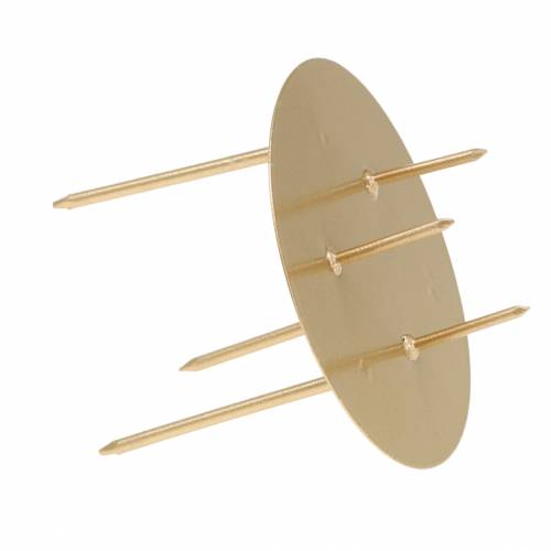 Floristik24 Zásuvný svícen zlatý Ø6,5cm 12 ks