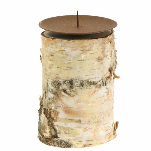 Floristik24 Svícen březový Ø8cm V14cm