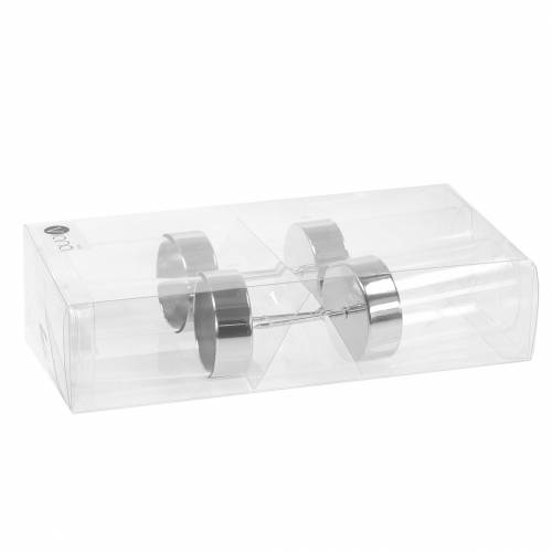 položky Svícen na zátku kov/sklo Ø5cm H14cm 4 ks