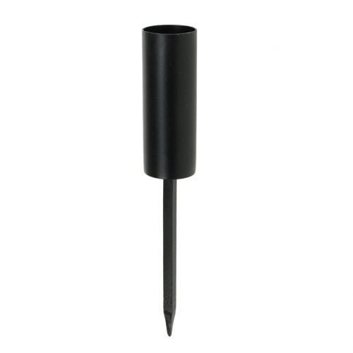 položky Svícen černý na tyčové svíčky 15cm 4ks