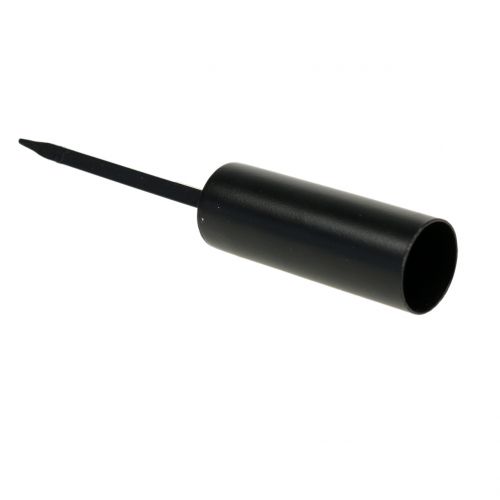 položky Svícen černý na tyčové svíčky 15cm 4ks