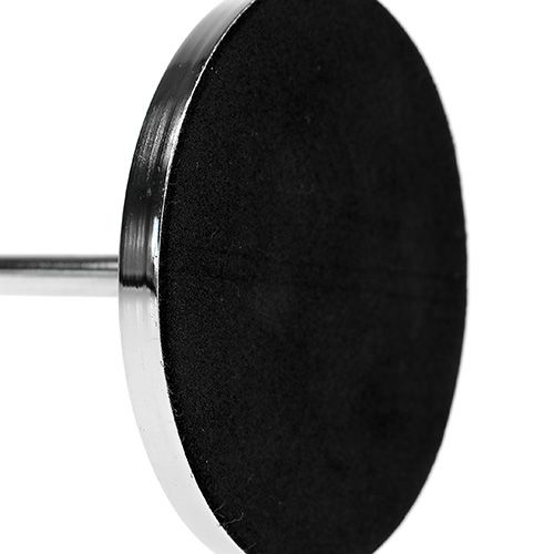 Floristik24 Svícen na kuželovou svíčku stříbrný 30cm