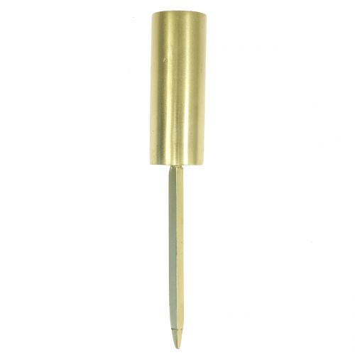 položky Svícen na kuželové svíčky úzký zlatý Ø2,2cm V15cm 4ks