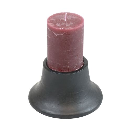 položky Keramický svícen černý svícen Ø12,5cm V7cm
