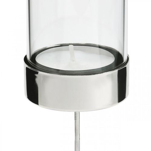 položky Svícen na zátku kov/sklo Ø5cm H14cm 4 ks
