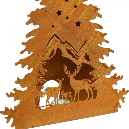 položky Stojan na čajovou svíčku Vánoční patina jelení jelení V50cm