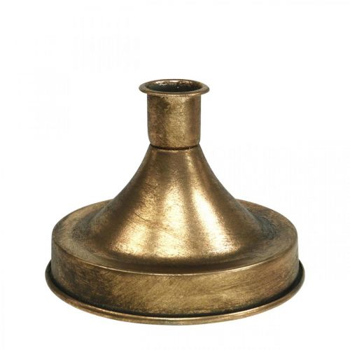 Floristik24 Svícen Zlatý kovový svícen Antique Look V8,5cm