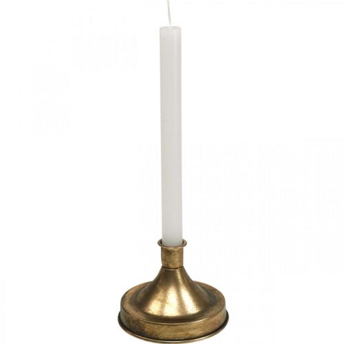 Floristik24 Svícen Zlatý kovový svícen Antique Look V8,5cm