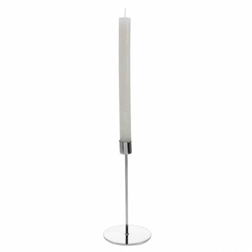 Floristik24 Svícen Ø5cm H11cm stříbrný 4ks