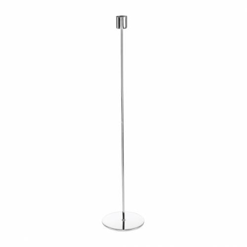 Sada kovových svícnů na svíčky stříbrná Ø2,2cm V31cm 2ks