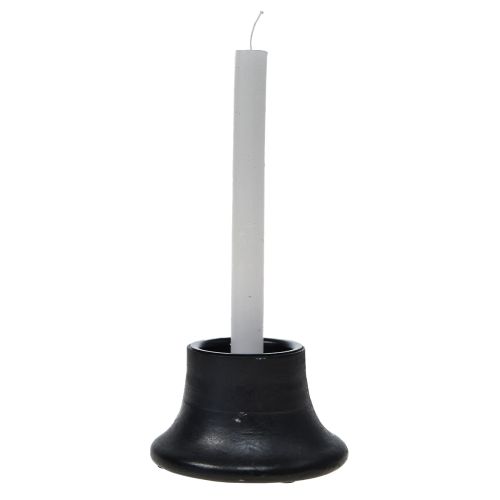 položky Keramický svícen černý svícen Ø12,5cm V7cm