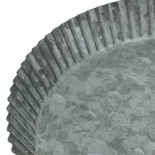 Floristik24 Dekorativní plech na pečení plech zinkový Ø25cm V3cm