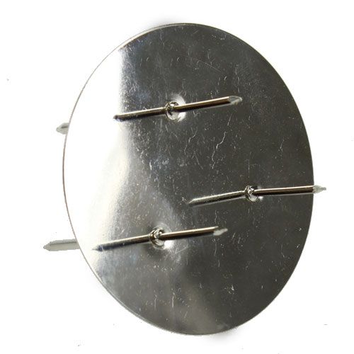 Floristik24 Adventní věnec stříbrný Ø8cm