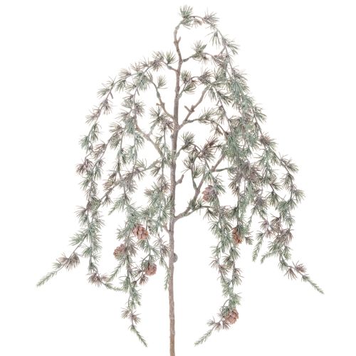 Umělá borovicová větev se šiškami, dekorativní borovicová větev, umělá, 80 cm, 3 kusy