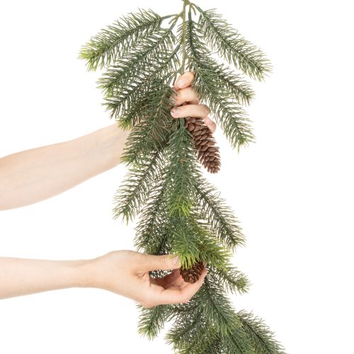 Dekorativní umělá girlanda z borovicových větví pro zimní aranžmá 190 cm | Floristik24.cz