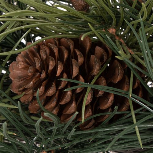 Věnec z umělých borovicových větví s kužely 60 cm | Floristik24.cz