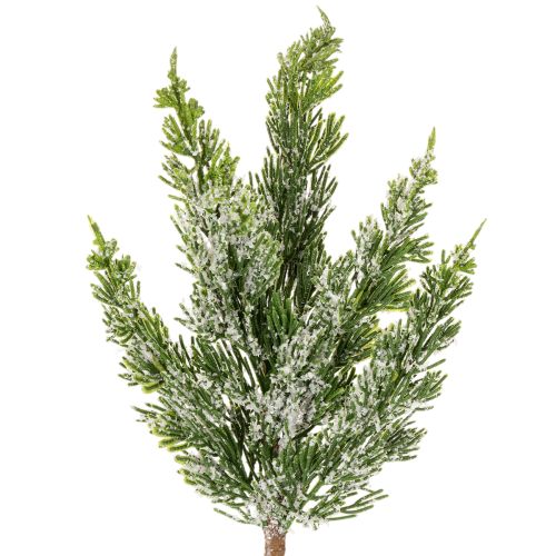 Uměle zasněžená borovicová větvička pro květinová aranžmá a adventní dekorace, 40 cm, 3 kusy nakoupit | Floristik24.cz