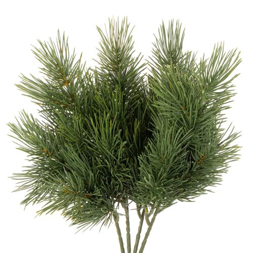 Umělá borovicová větvička pro zimní dekorace, 40 cm, 4 kusy