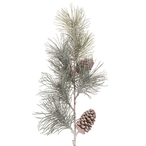 Umělá borovicová větev se šiškami a dlouhým jehličím 105 cm