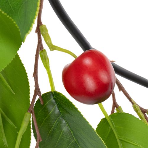 položky Umělá girlanda s třešněmi. Ideální pro přírodní dekoraci místnosti. Květinový vzhled. 160 cm.