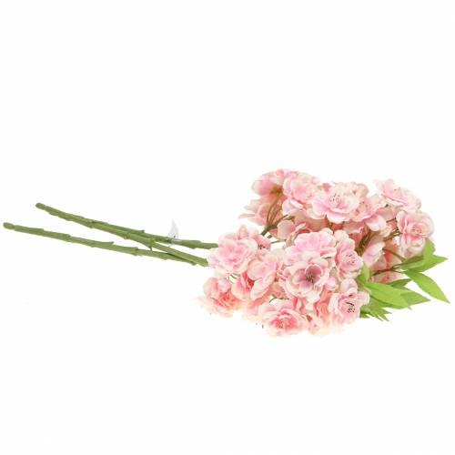 Floristik24 Větev třešňového květu růžová 44cm 3ks