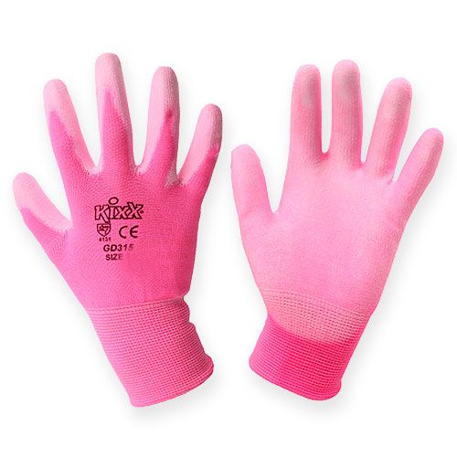 Floristik24 Zahradní rukavice Kixx vel. 8 růžové, růžové