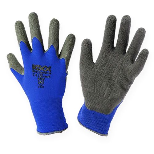 Zahradní rukavice Kixx modré, černé, velikost 10