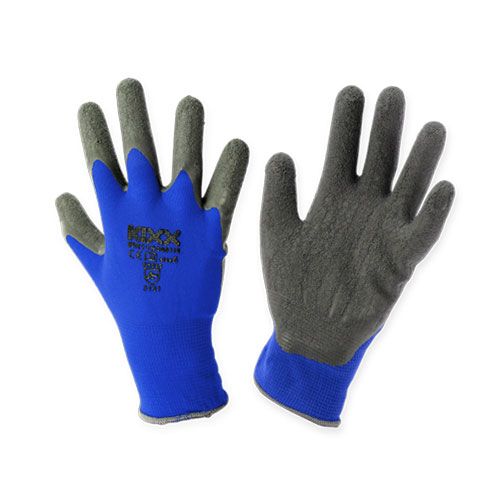 Floristik24 Kixx nylonové zahradní rukavice vel. 8 modré, černé