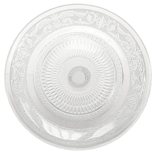 položky Klasický skleněný dortový talíř na nohy - Elegantní na každou oslavu Ø 20cm