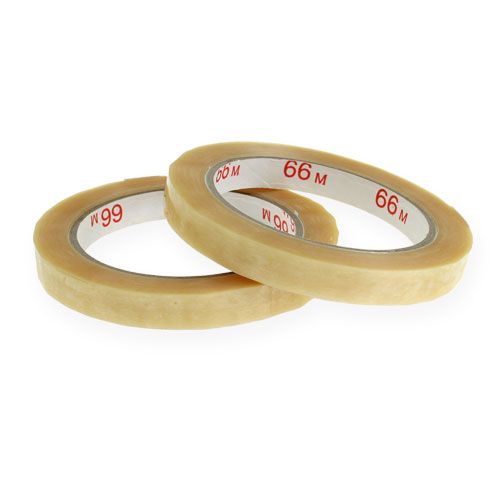 Floristik24 Lepicí páska 12mm x 66m PVC neutrální 12 ks