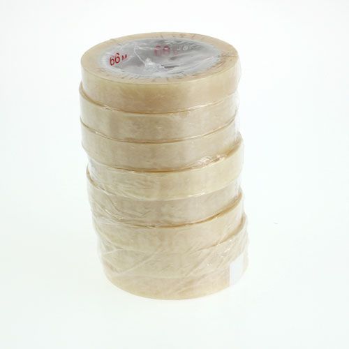 Floristik24 Lepicí páska 12mm x 66m PVC neutrální 12 ks