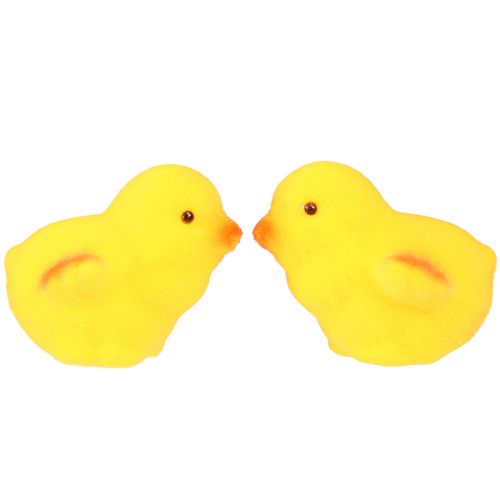 položky Malá velikonoční kuřátka žlutá oranžová vločkovaná V4,5cm 18 ks