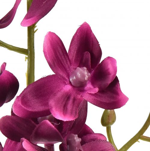 položky Malá orchidej Phalaenopsis umělá květina tmavě fialová 30cm