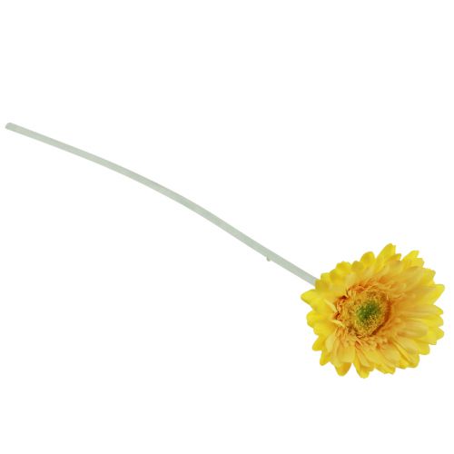 Floristik24 Umělé květiny Gerbera žlutá 45cm