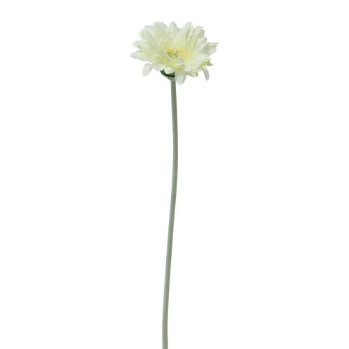Floristik24 Umělé květiny Gerbera bílá 45cm