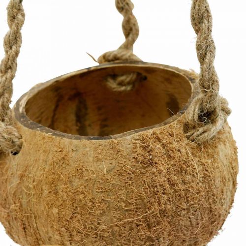 položky Závěsná kokosová miska, přírodní miska na rostliny, závěsný koš Ø8cm L55cm