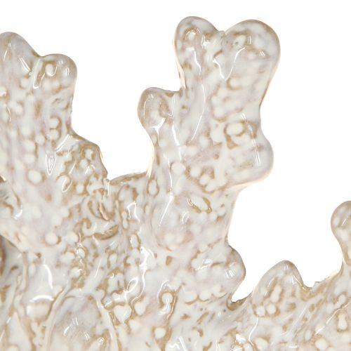 položky Korálová dekorace keramická dekorace námořního stolu béžová V14,5cm