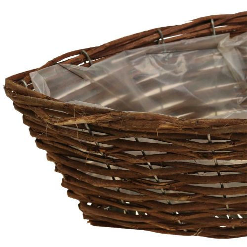 Floristik24 Košík pletený košík na rostliny košík na rostliny L44cm H11cm